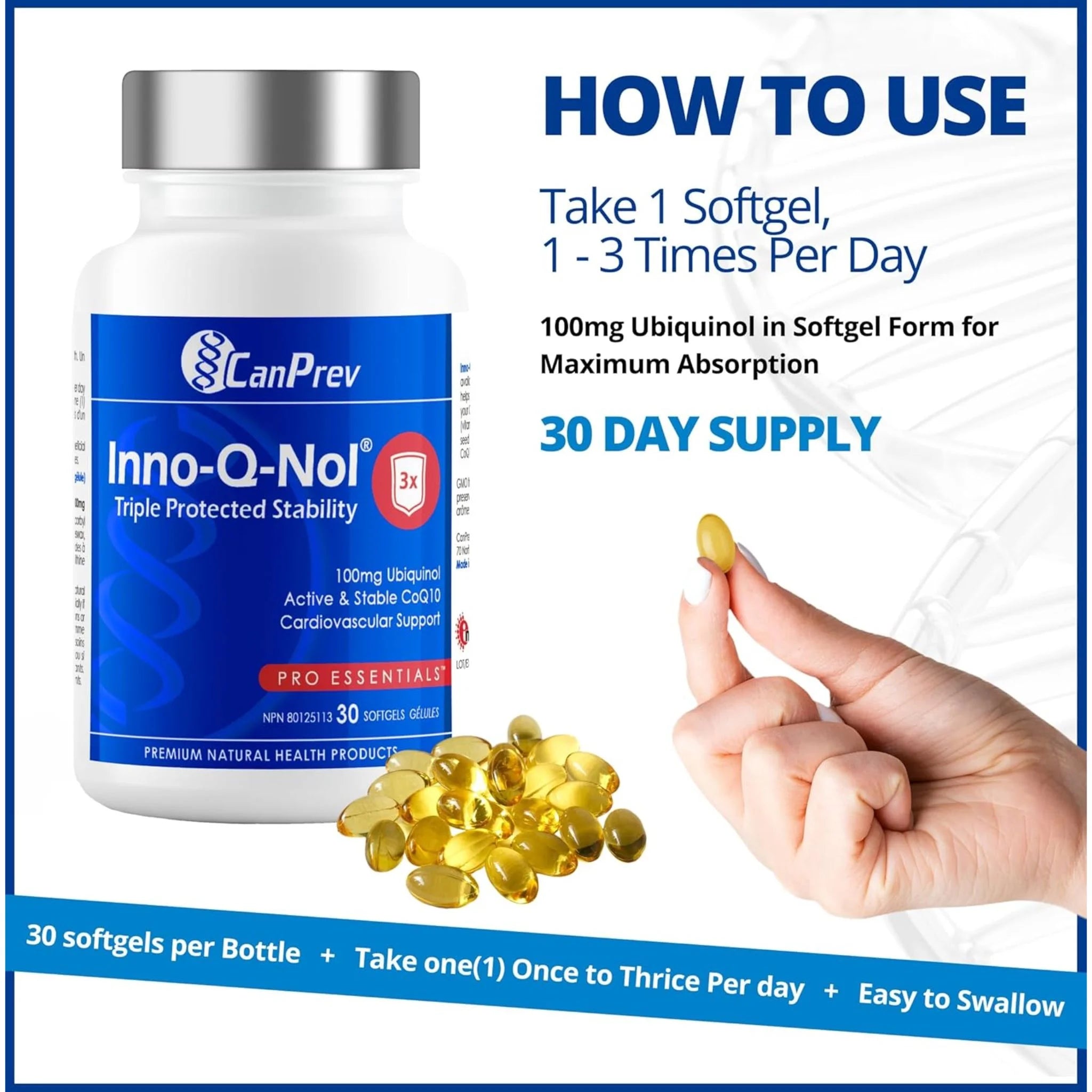 CanPrev Inno Q Nol 100mg 30 Softgels