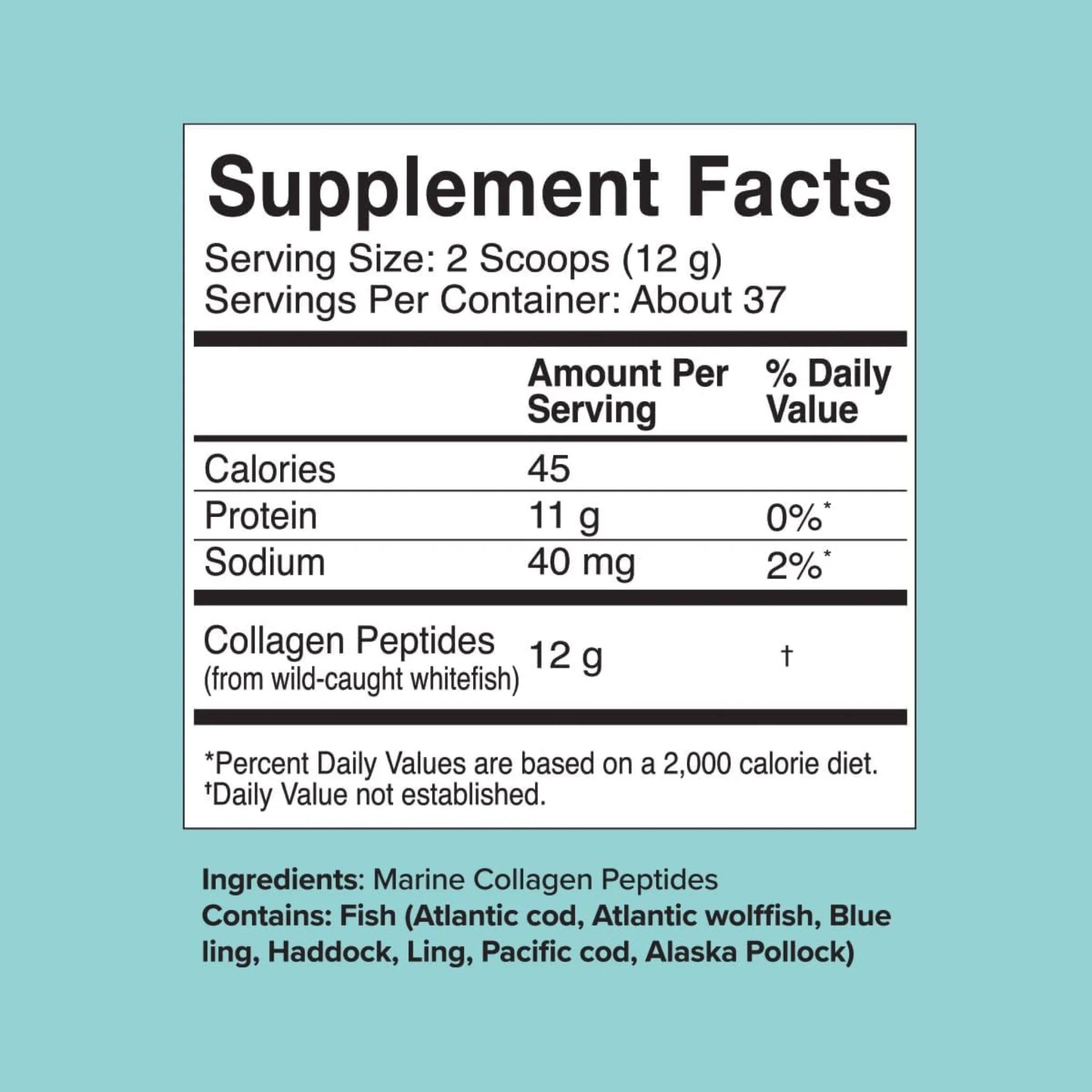 Great Lakes Pure Marine Collagen Peptides 227g - Nature's Source Inc