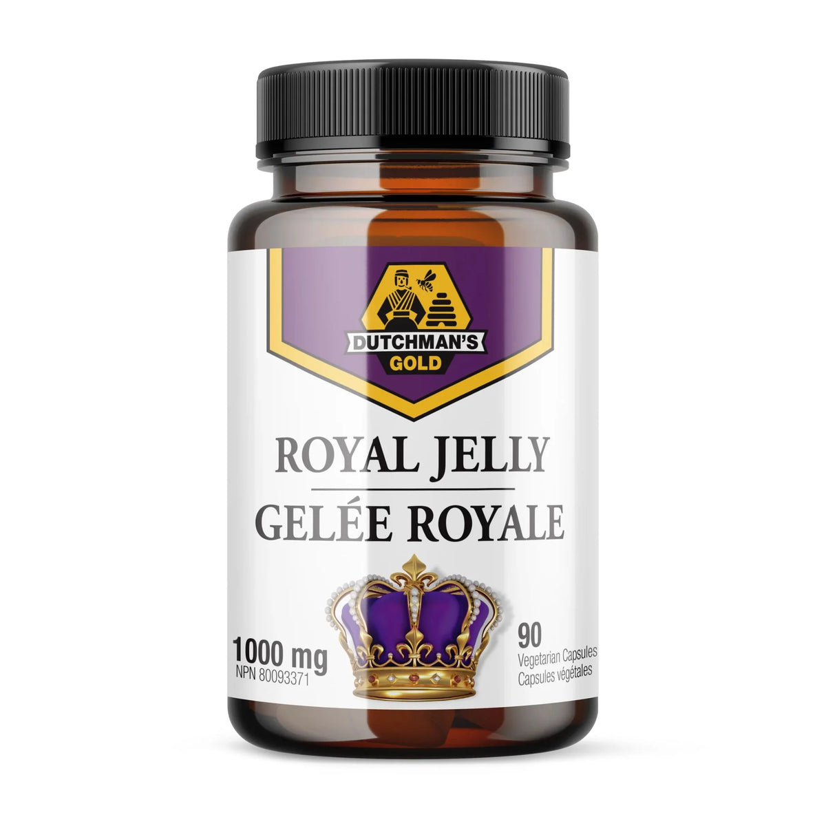 Dutchman's Gold Royal Jelly 90 Vegan Capsules - Nature's Source Inc