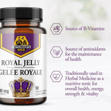 Dutchman's Gold Royal Jelly 90 Vegan Capsules - Nature's Source Inc