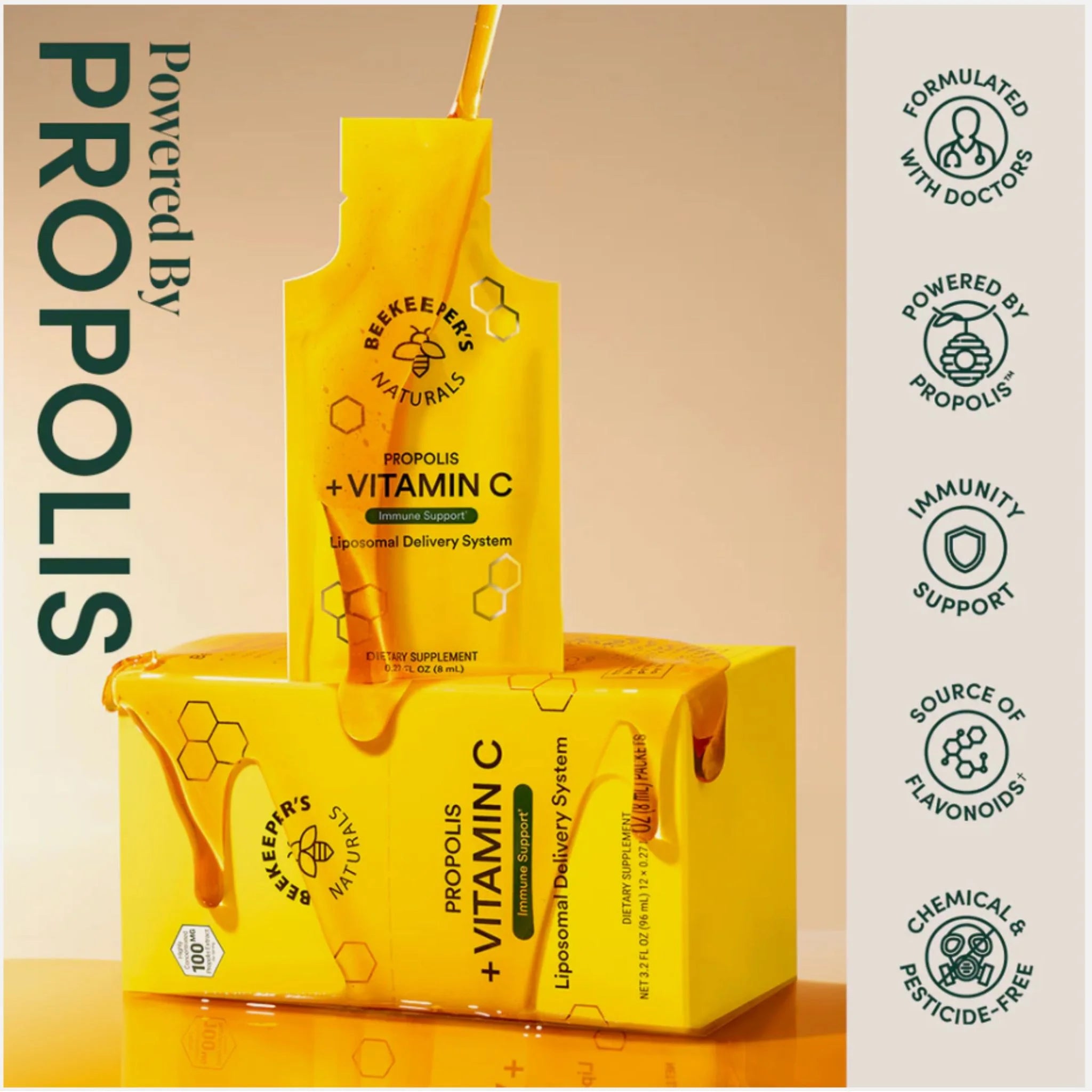 Beekeeper's Liposomal Propolis Vitamin C 8ml
