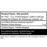 Host Defense Lion's Mane Mushroom Mycelium Powder 100g