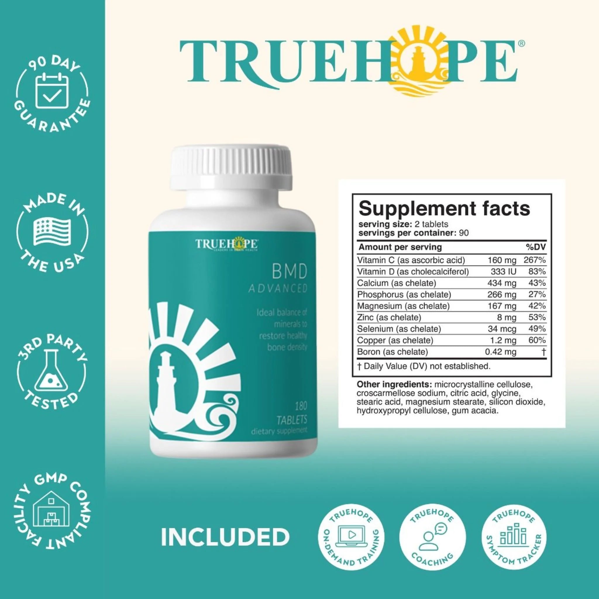 Truehope Bone Maintenance & Development 180 Tablets