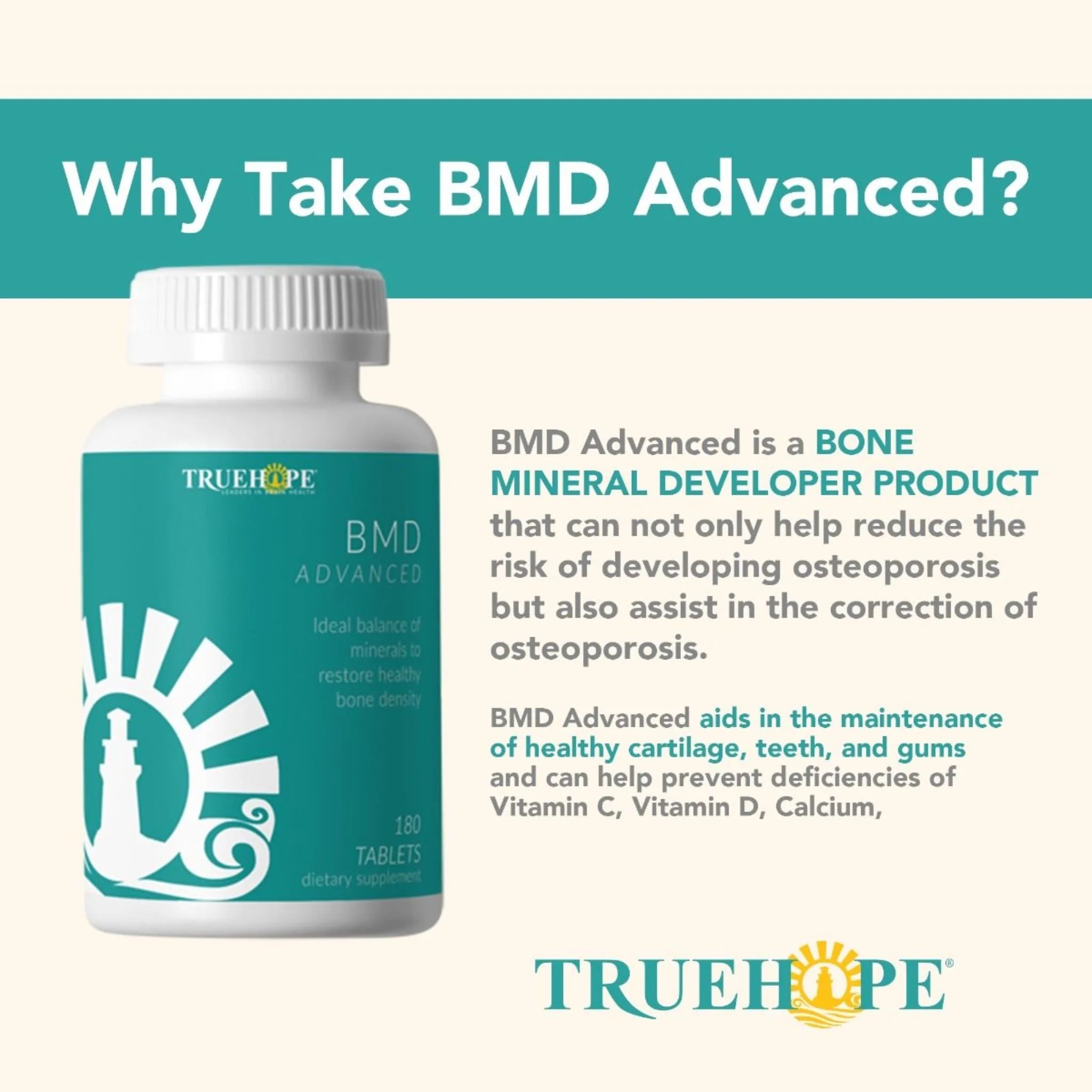 Truehope Bone Maintenance & Development 180 Tablets