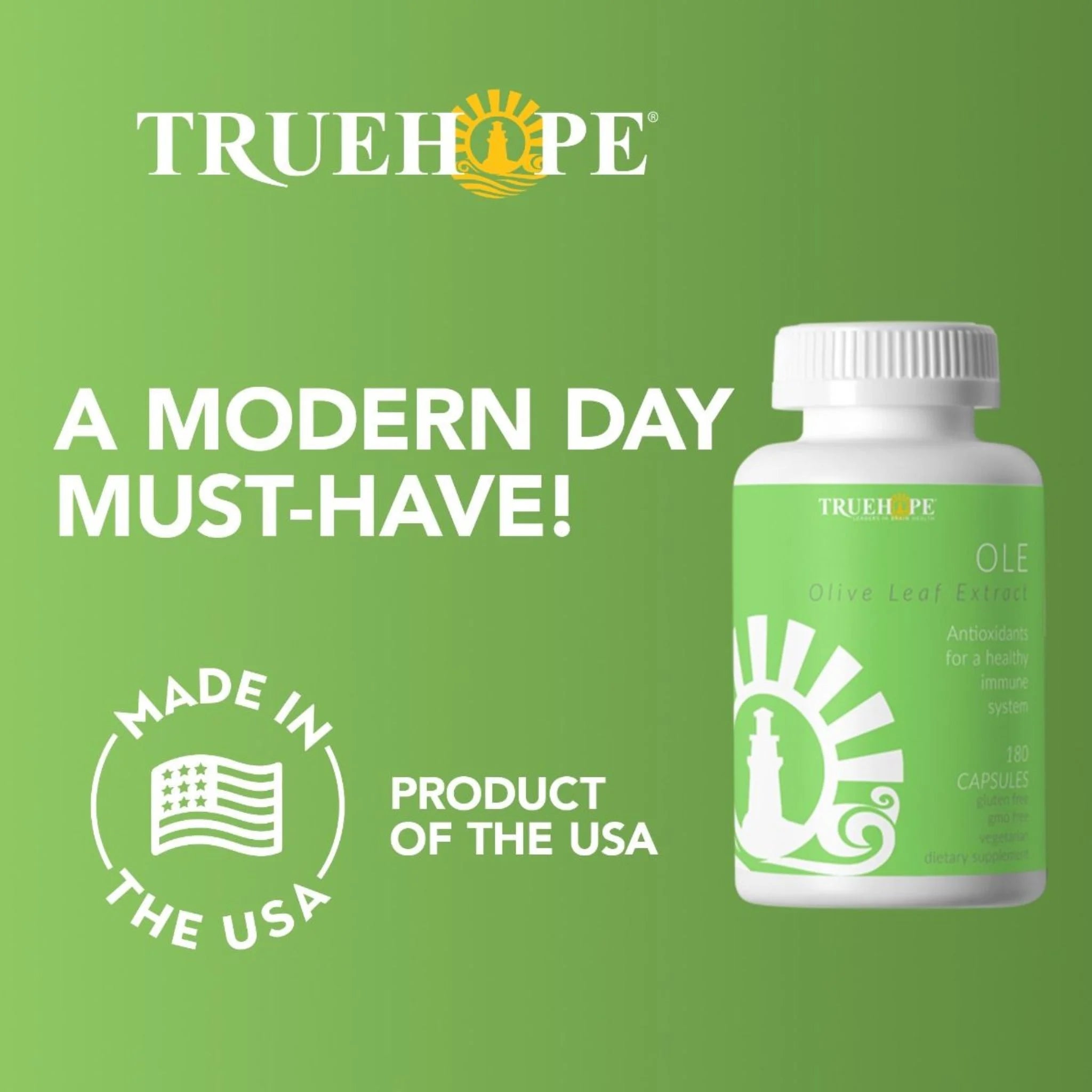 Truehope Olive Leaf Extract 180 Capsules