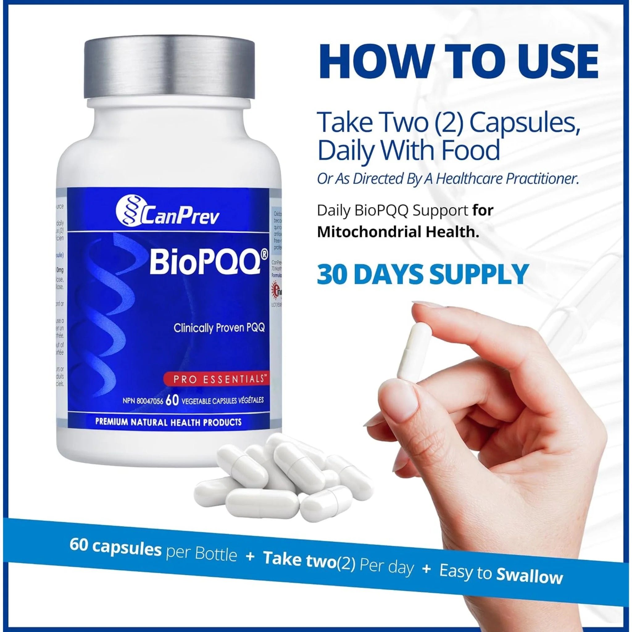 CanPrev BioPQQ 60 Veggie Capsules