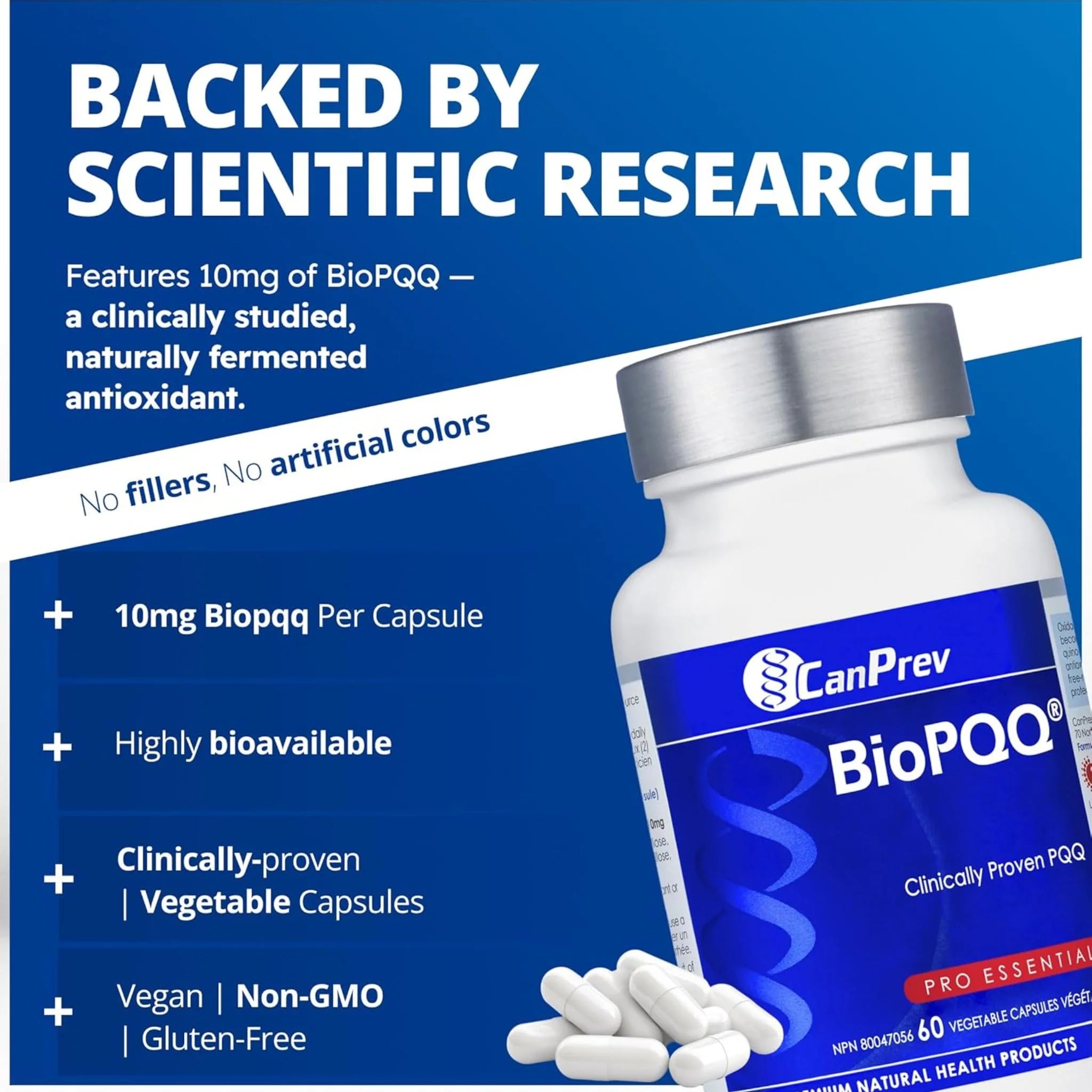 CanPrev BioPQQ 60 Veggie Capsules