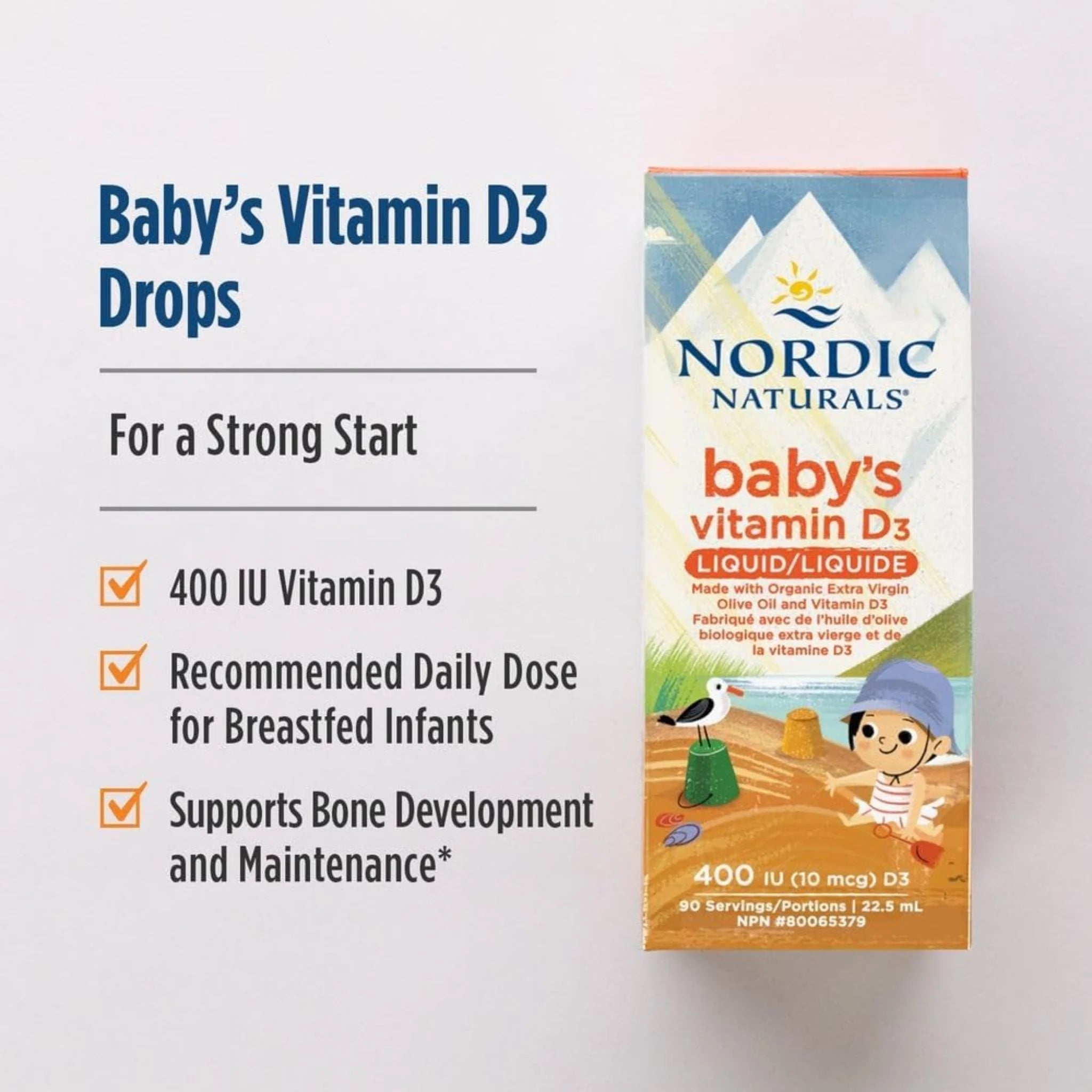 Nordic Naturals Baby D3 Liquid 400IU 22.5ml