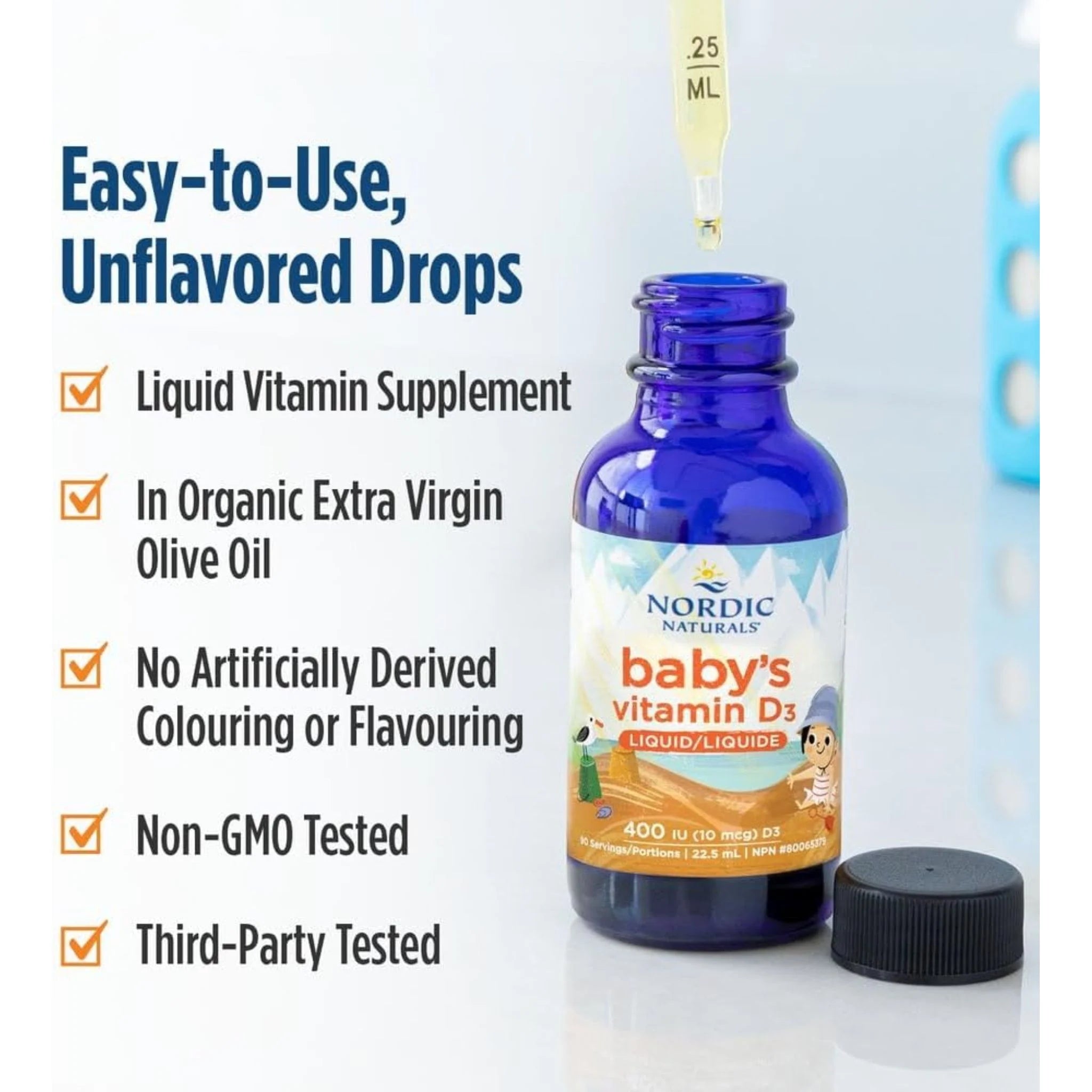 Nordic Naturals Baby D3 Liquid 400IU 22.5ml