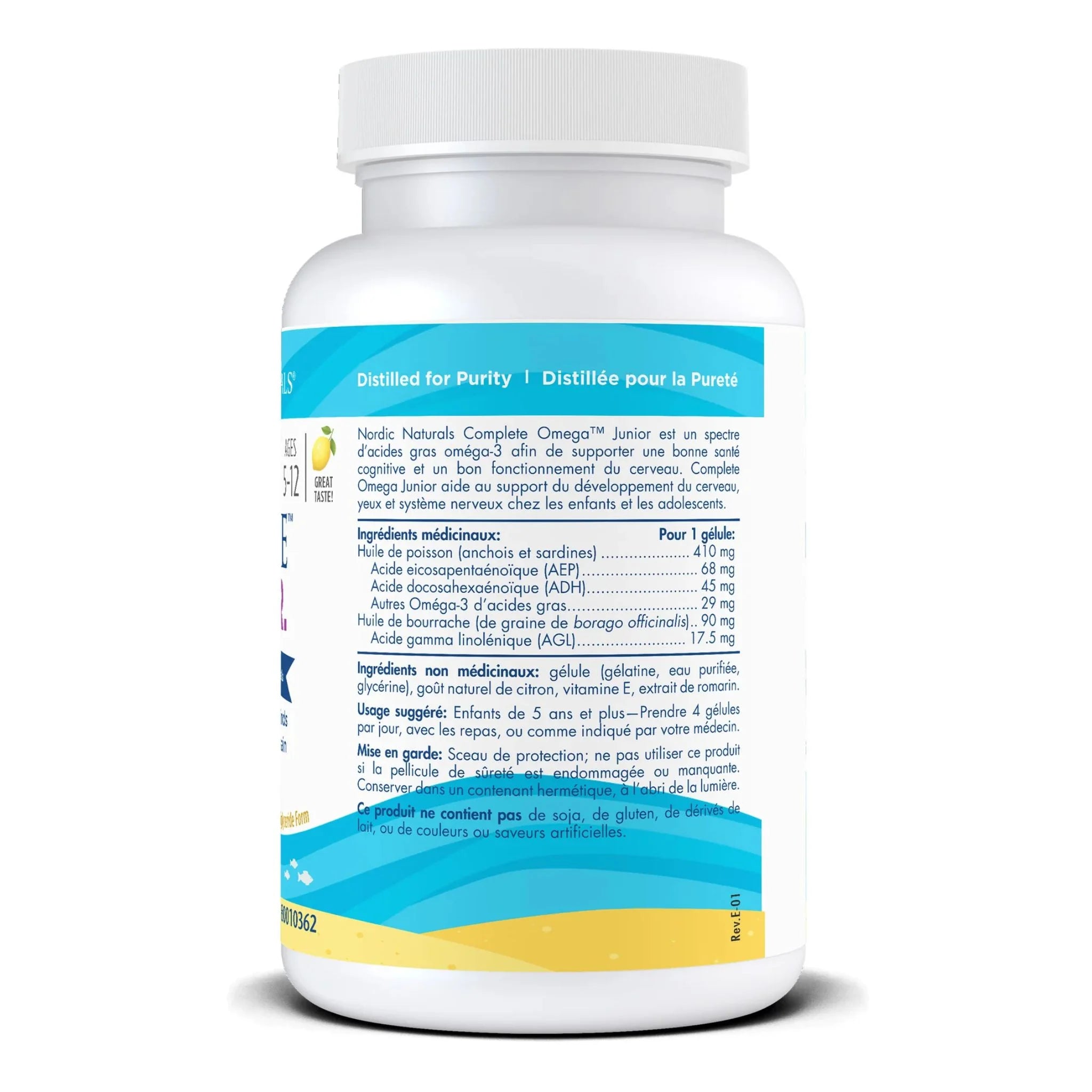 Nordic Naturals Complete Omega Jr. Lemon 90 Softgels