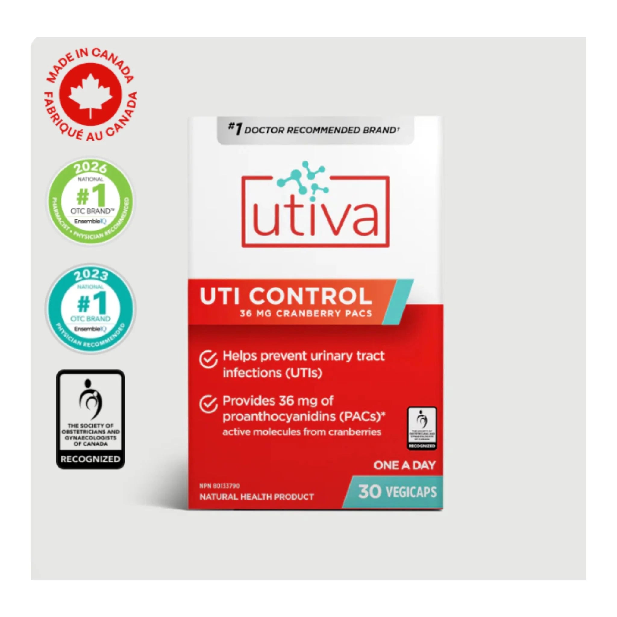 Utiva UTI Control 30 Vegan Caps - Nature's Source Inc