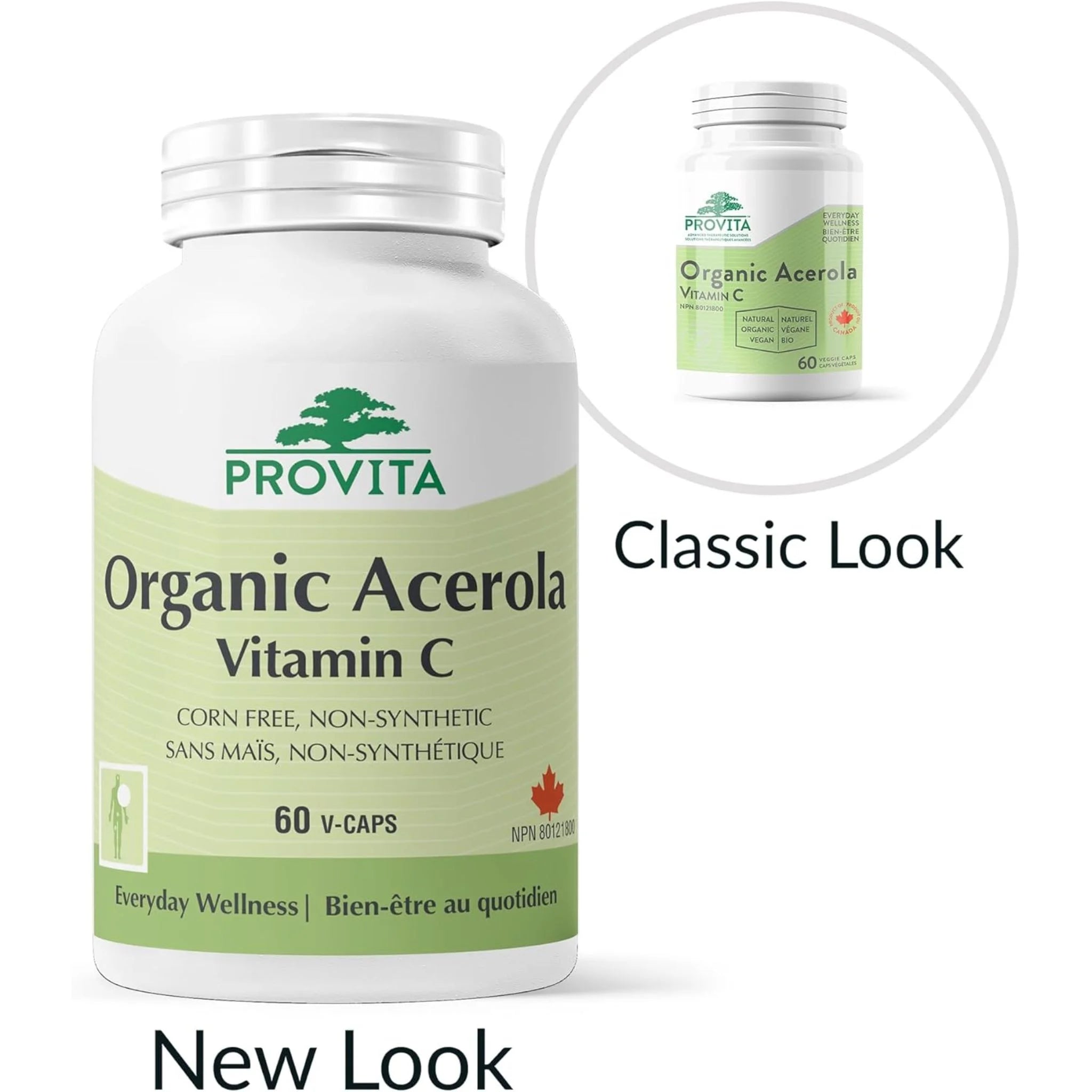 Provita Organic Acerola Vitamin C 60 Vegan Capsules - Nature's Source Inc