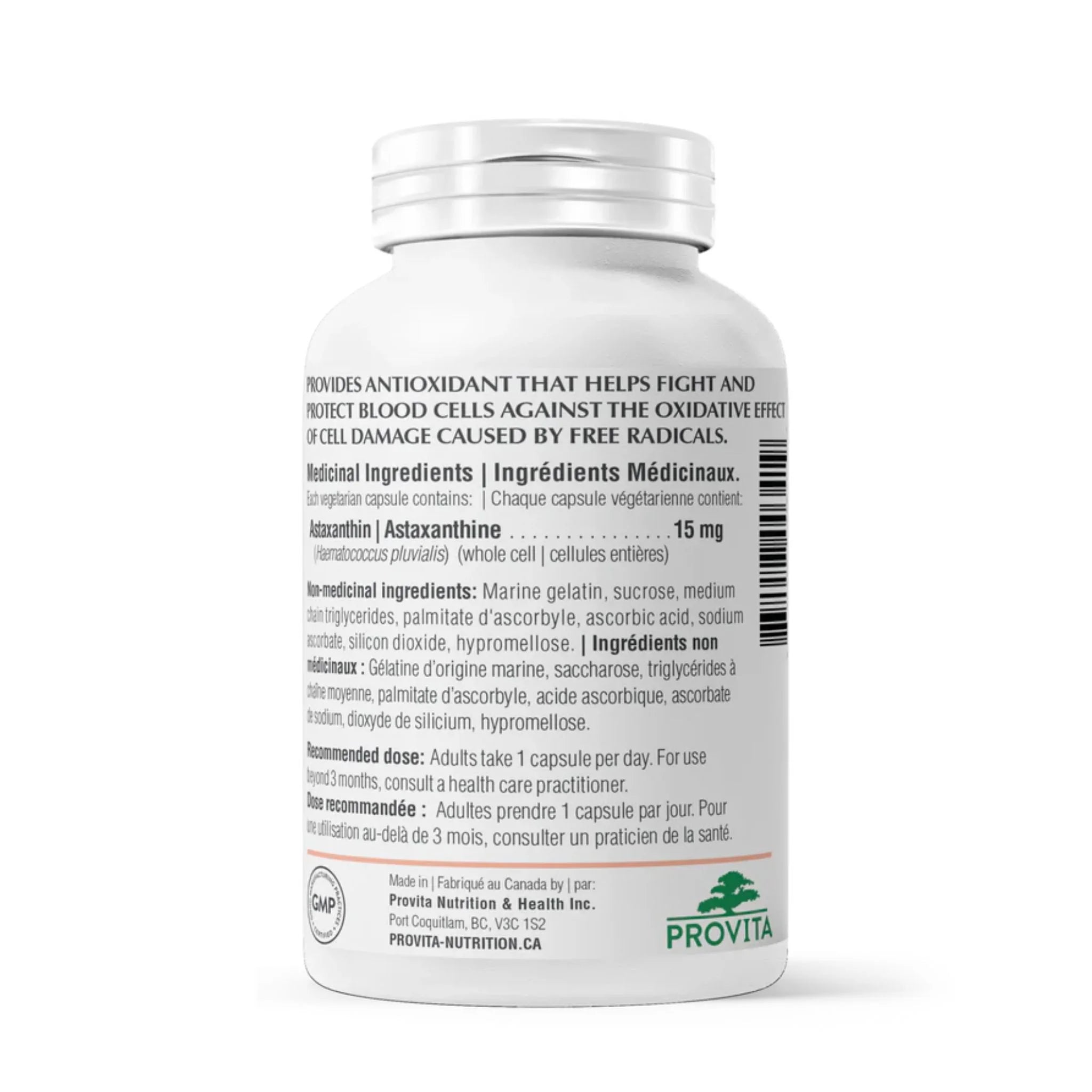 Provita Astaxanthin Fortes 30 Vegan Capsules