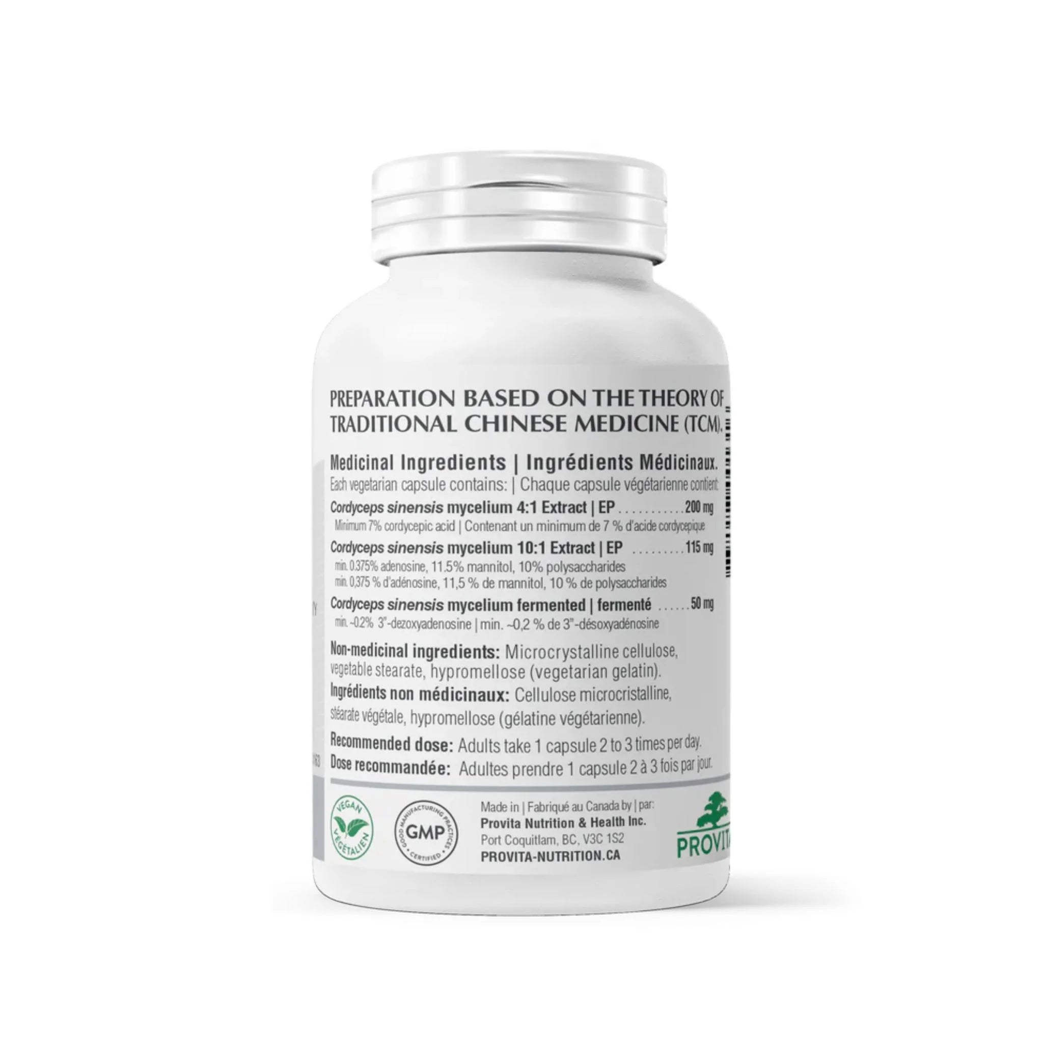 Provita Cordyceps CSM 2000 90 Vegan Capsules