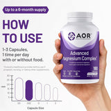 AOR Advanced Magnesium Complex 180 Capsules - Nature's Source Inc