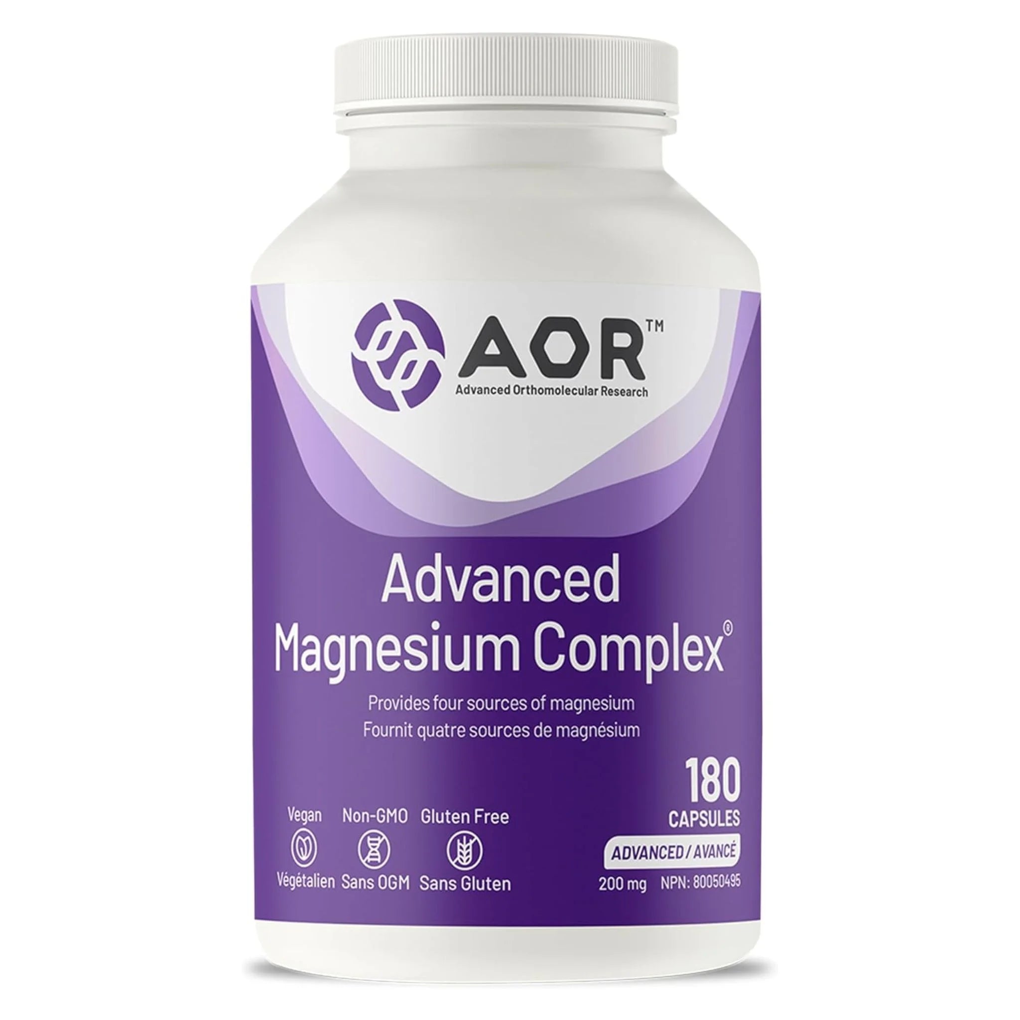 AOR Advanced Magnesium Complex 180 Capsules - Nature's Source Inc