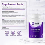 AOR Berberine 500mg 60 Capsules - Nature's Source Inc