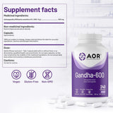 AOR Gandha-600 240 Capsules