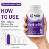 AOR Gandha-600 240 Capsules