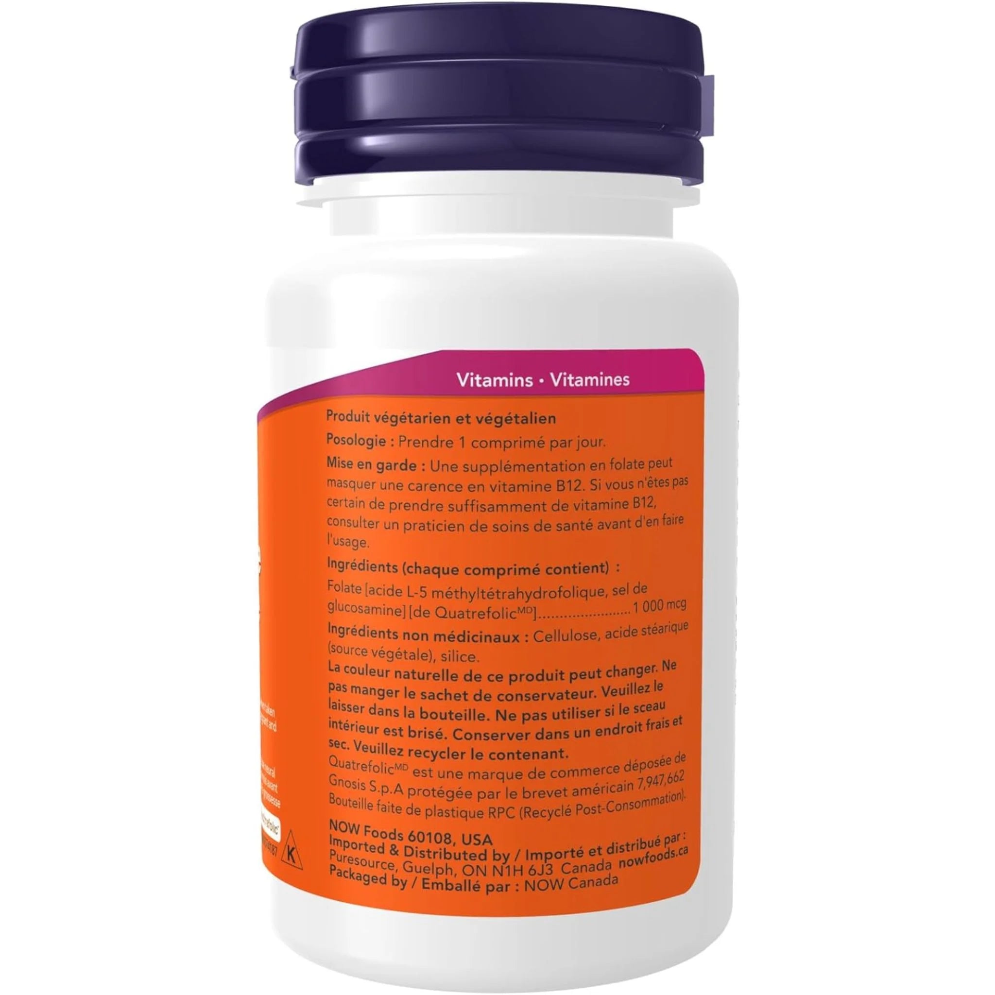 NOW Methyl Folate 1000mcg 90 Tablets