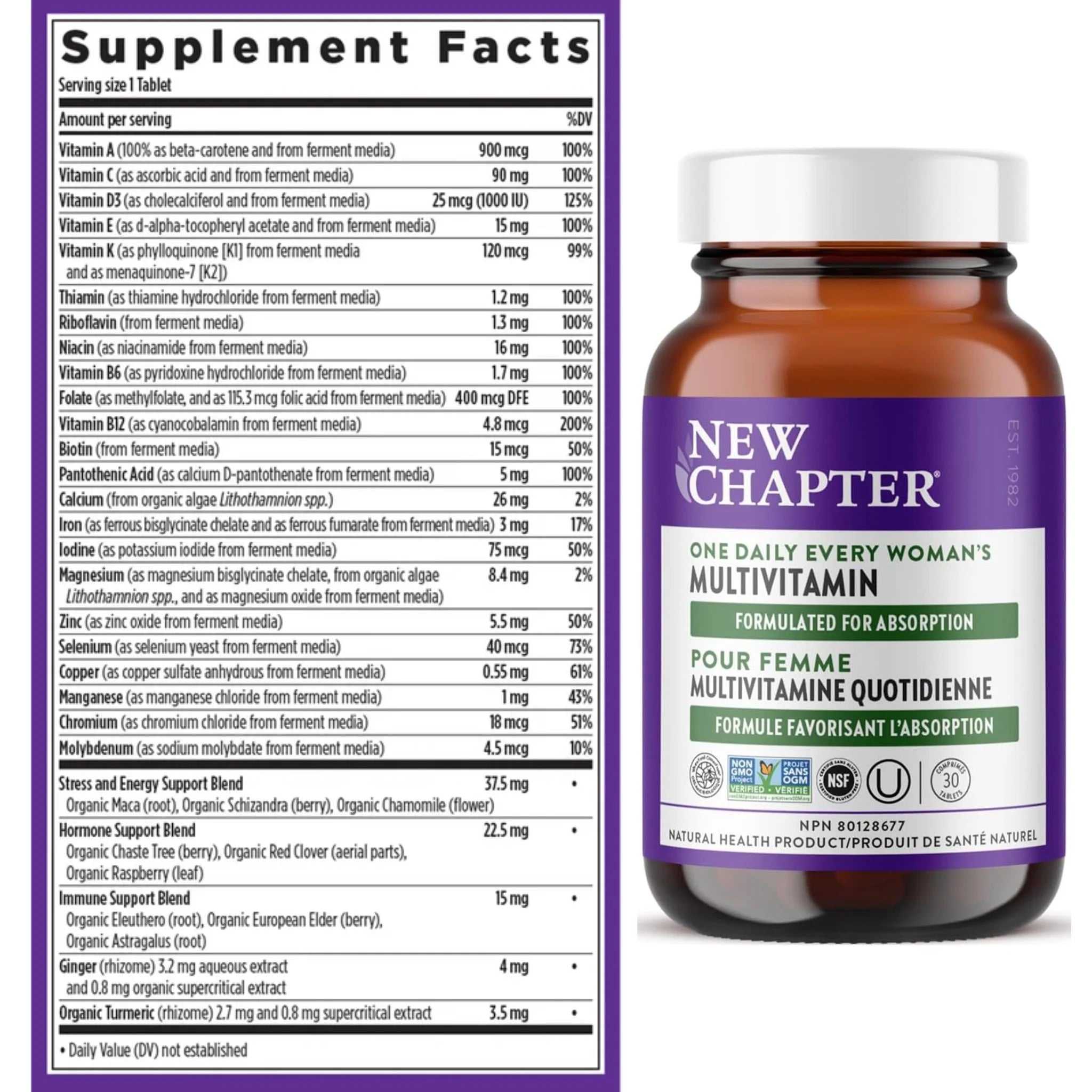 New Chapter Every Woman's One Daily 30 Tablets
