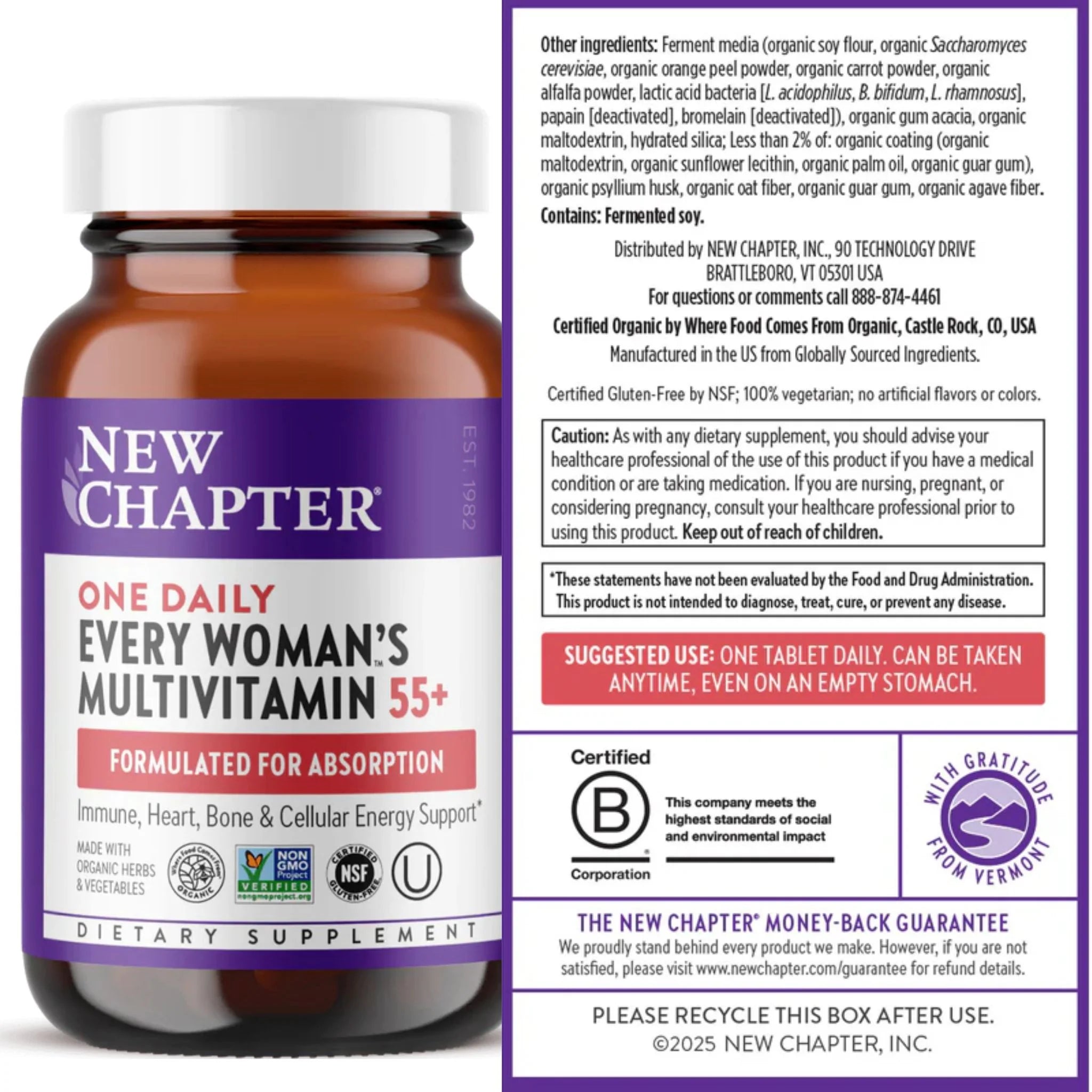 New Chapter Every Woman's One Daily 55+ 30 Tablets