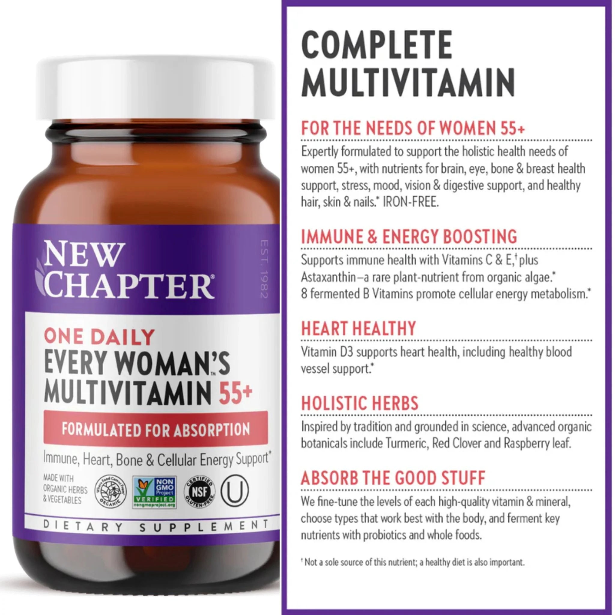 New Chapter Every Woman's One Daily 55+ 30 Tablets