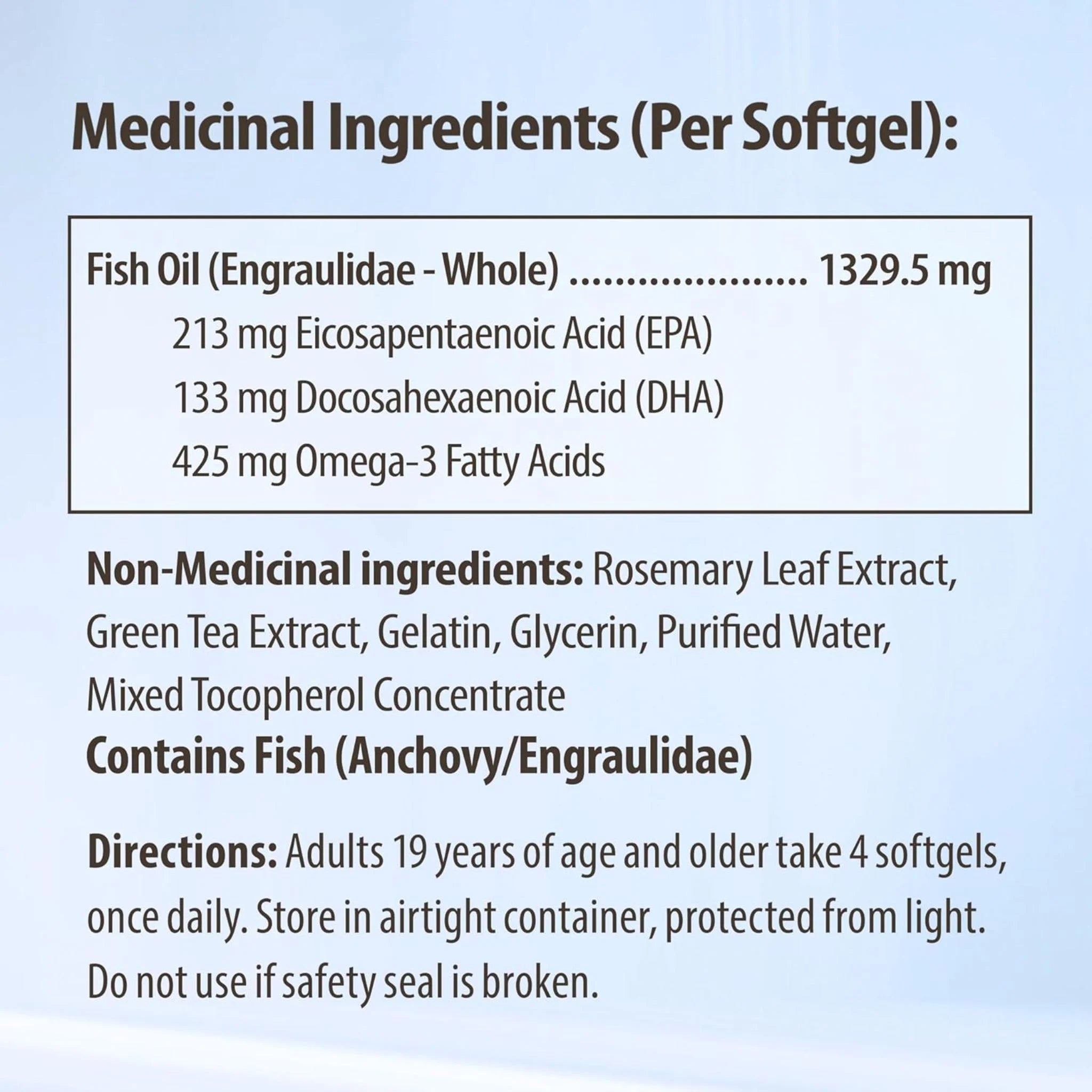 AquaOmega EPA Regular Strength 1700mg Omega-3, 120 Softgels