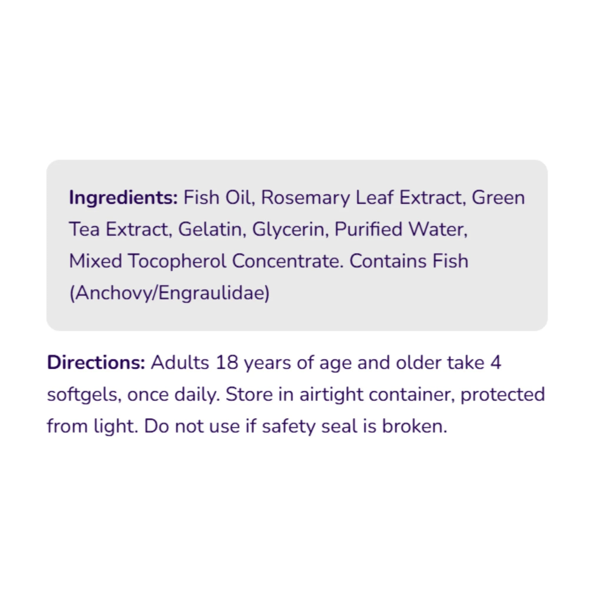 AquaOmega EPA Regular Strength 1700mg Omega-3, 240 Softgels