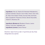 AquaOmega Kids Omega 3 High DHA Lemon 60 Gummies - Nature's Source Inc