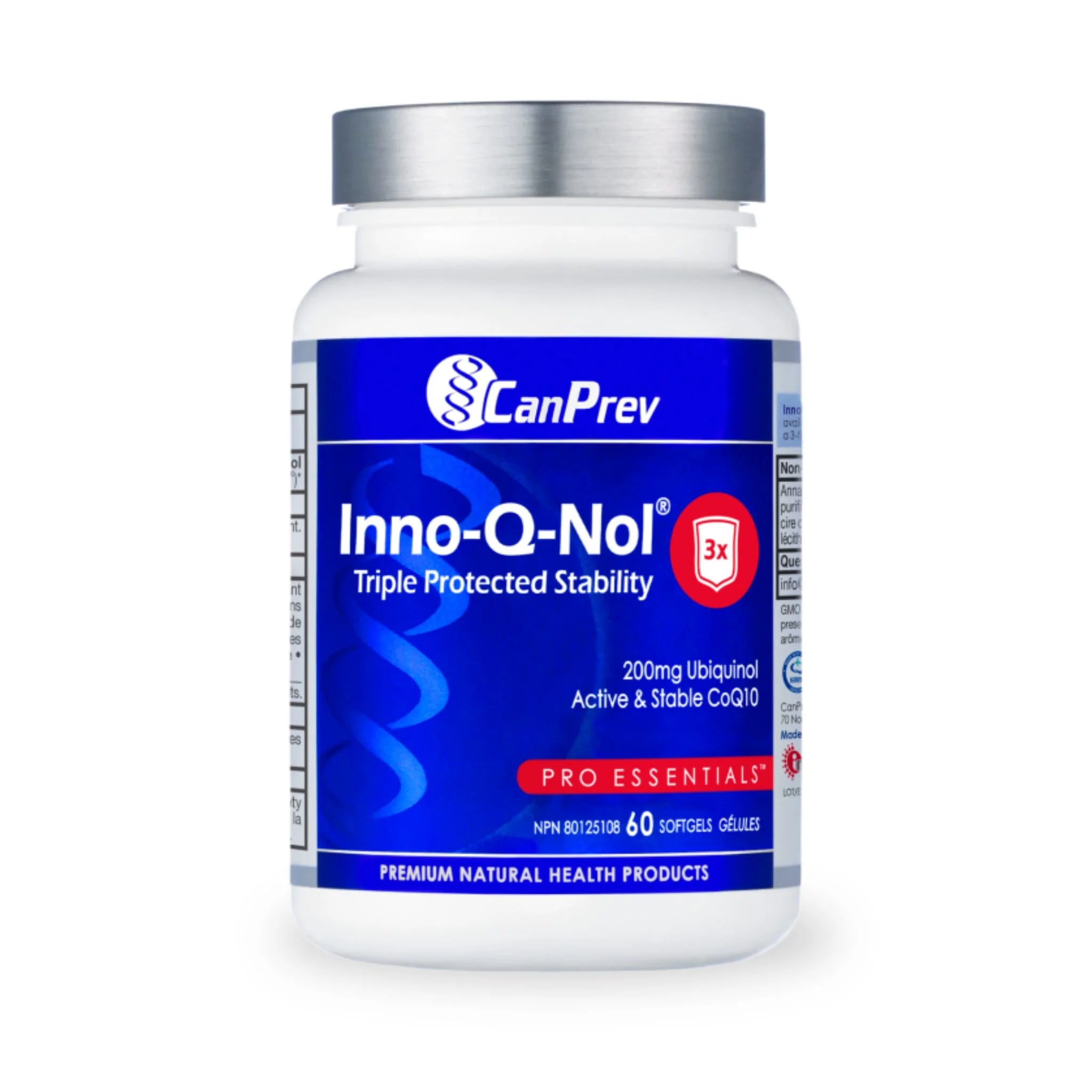 CanPrev Inno Q Nol 200mg Ubiquinol 60 Softgels - Nature's Source Inc