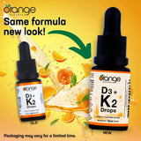 Orange Naturals D3 + K2 Drops Orange 15ml