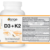 Orange Naturals D3 + K2 90 Softgels