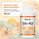 Orange Naturals D3 + K2 90 Softgels