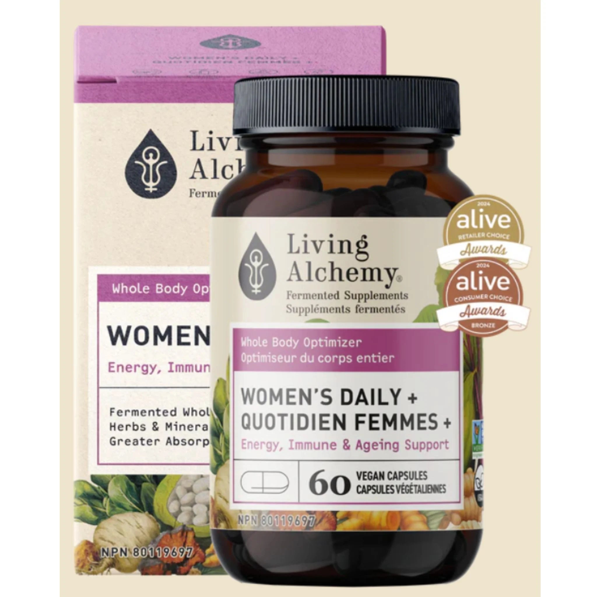 Living Alchemy Women's Daily+ 60 Vegan Capsules - Nature's Source Inc