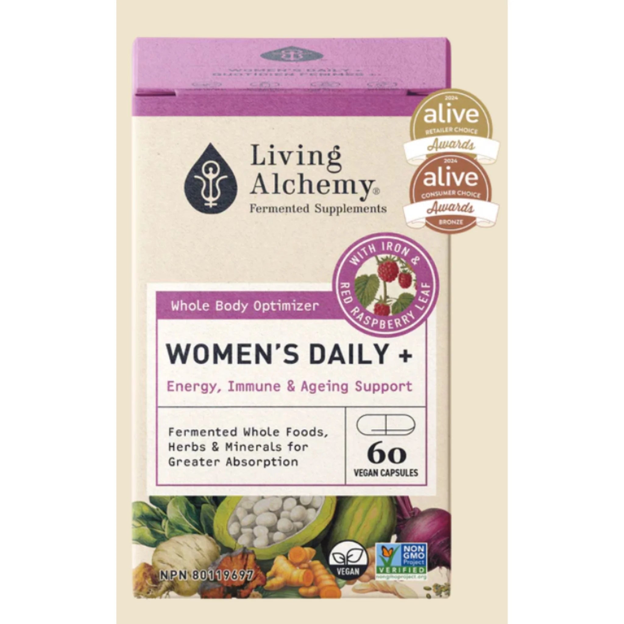 Living Alchemy Women's Daily+ 60 Vegan Capsules - Nature's Source Inc