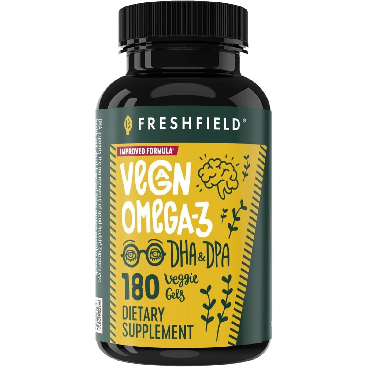 FreshField Vegan Omega 3 DHA + DPA 180 Vegan Capsules - Nature's Source Inc