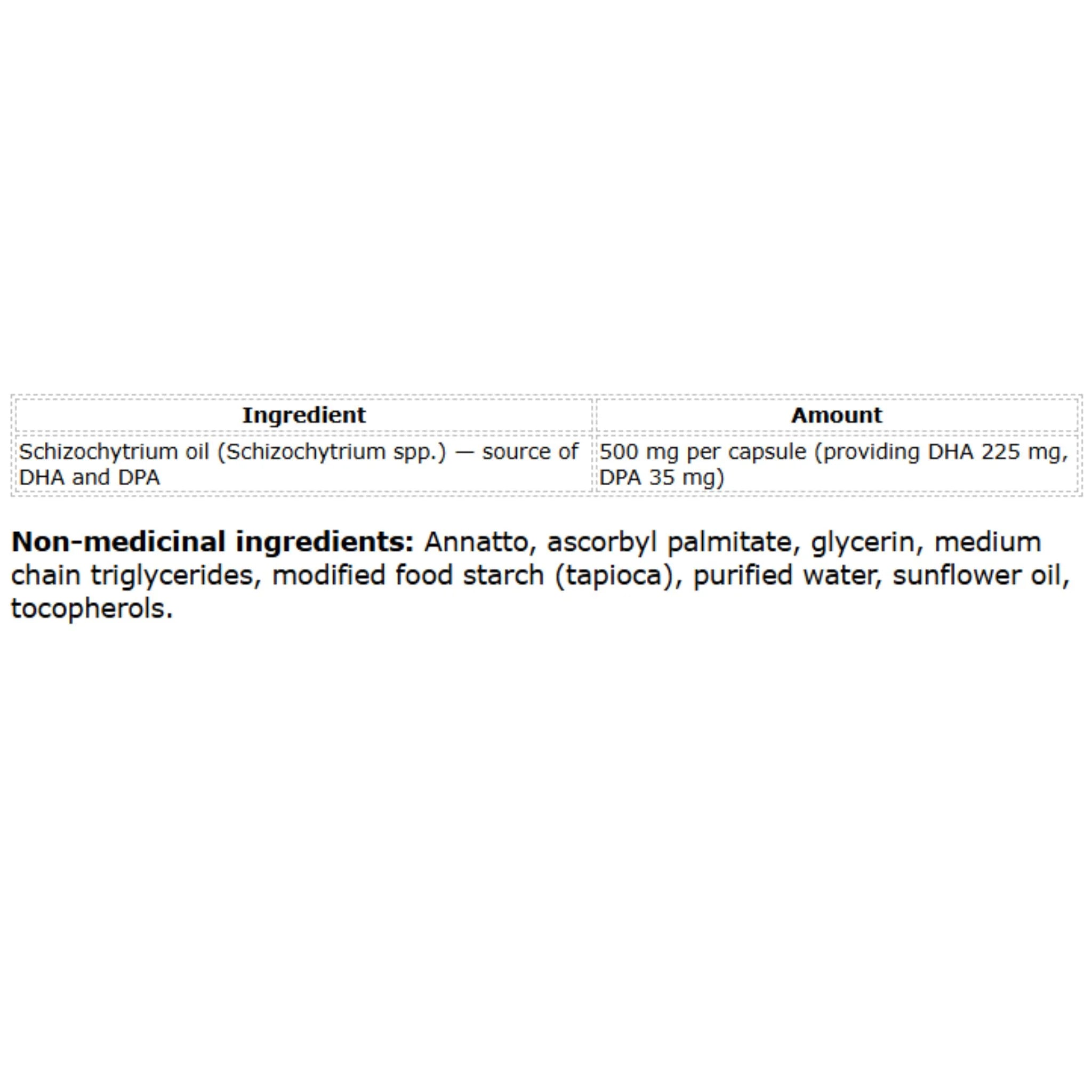 FreshField Vegan Omega 3 DHA + DPA 180 Vegan Capsules - Nature's Source Inc