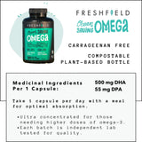 Freshfield Ocean Saving Omega 60 Vegan Capsules
