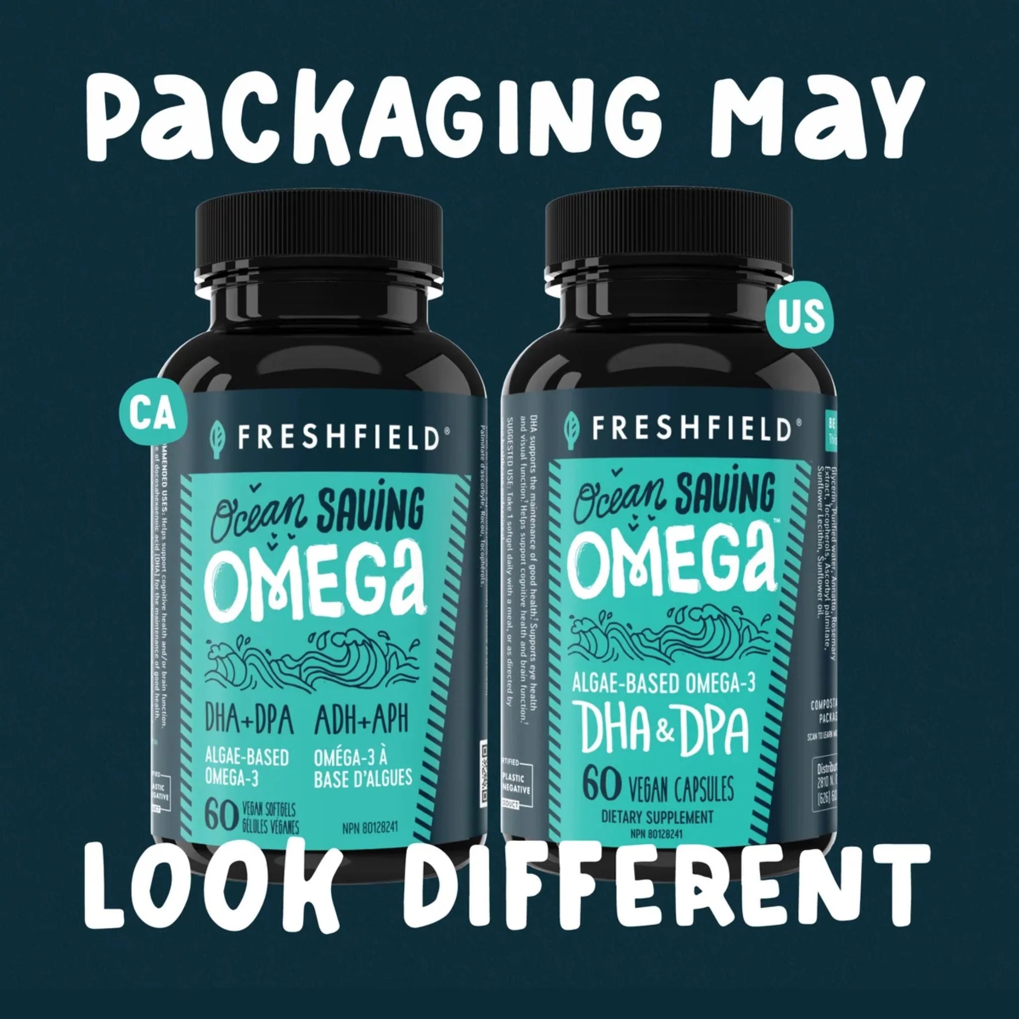 Freshfield Ocean Saving Omega 60 Vegan Capsules