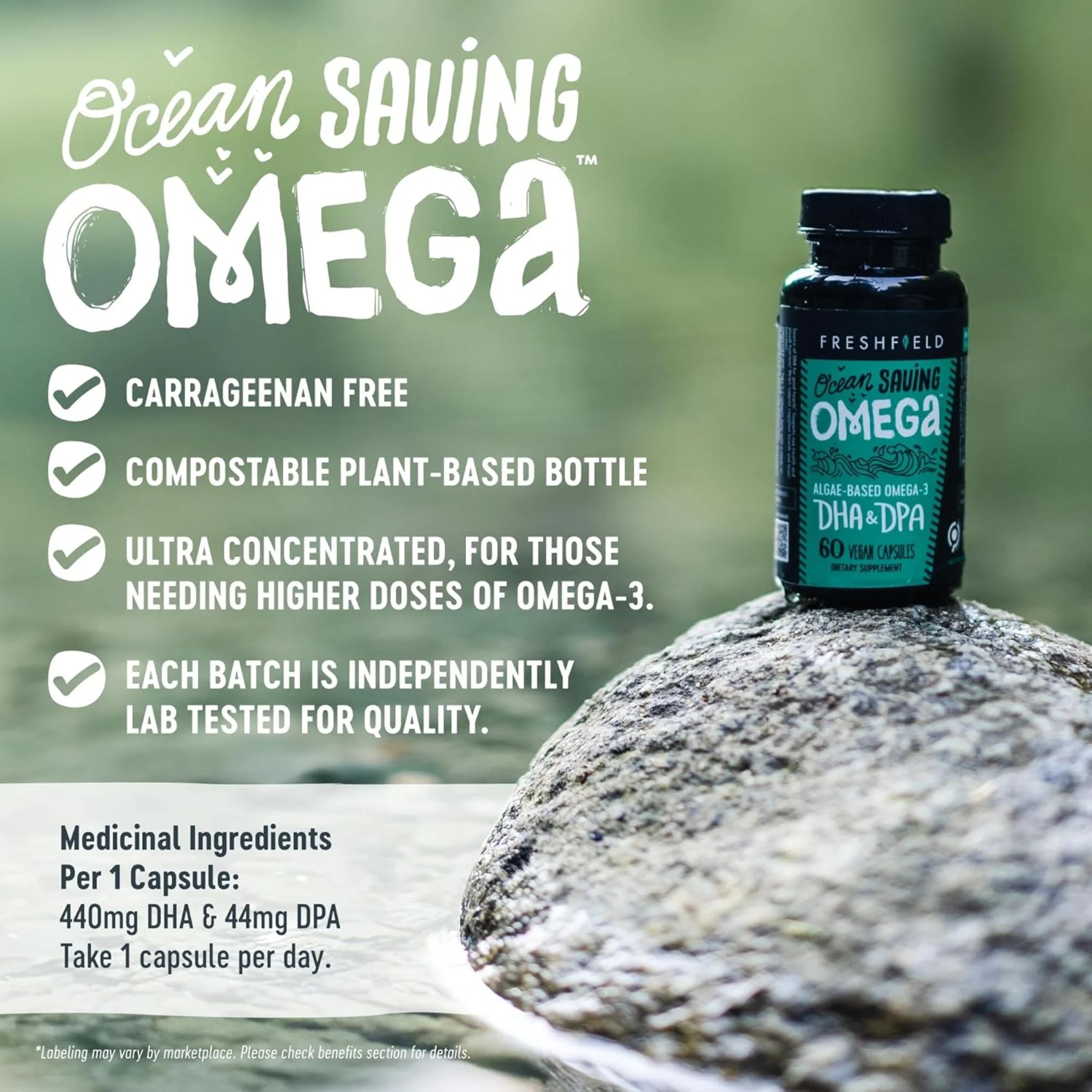 Freshfield Ocean Saving Omega 60 Vegan Capsules