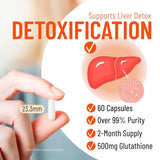 Arcwell Glutathione Reduced 500mg 60 Vegetable Capsules