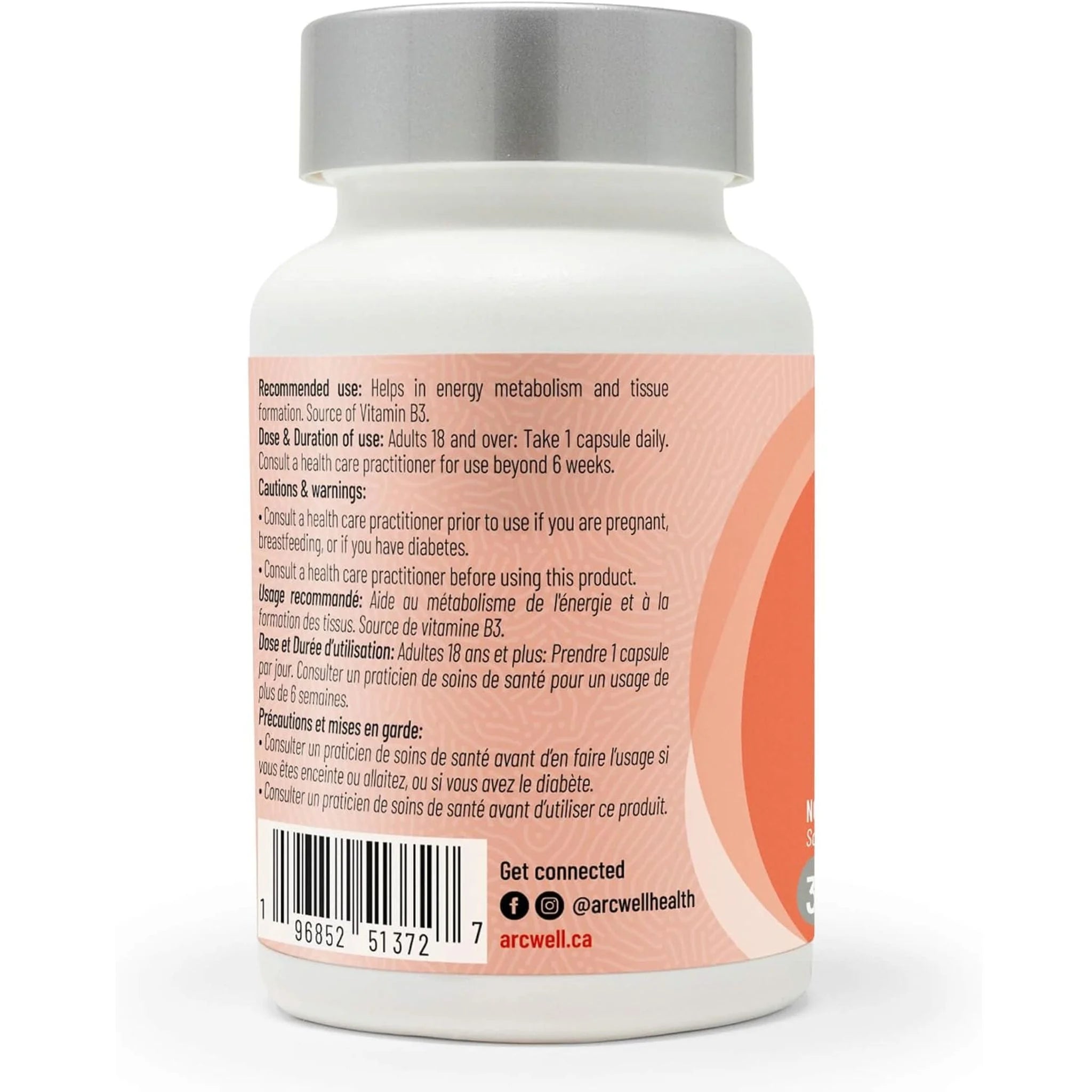 Arcwell NMN 250mg 30 Vegetable Capsules
