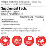 Arcwell NMN 250mg 30 Vegetable Capsules