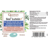 Quantum See Lutein+ Eye Health 20mg Lutein 30 Softgels