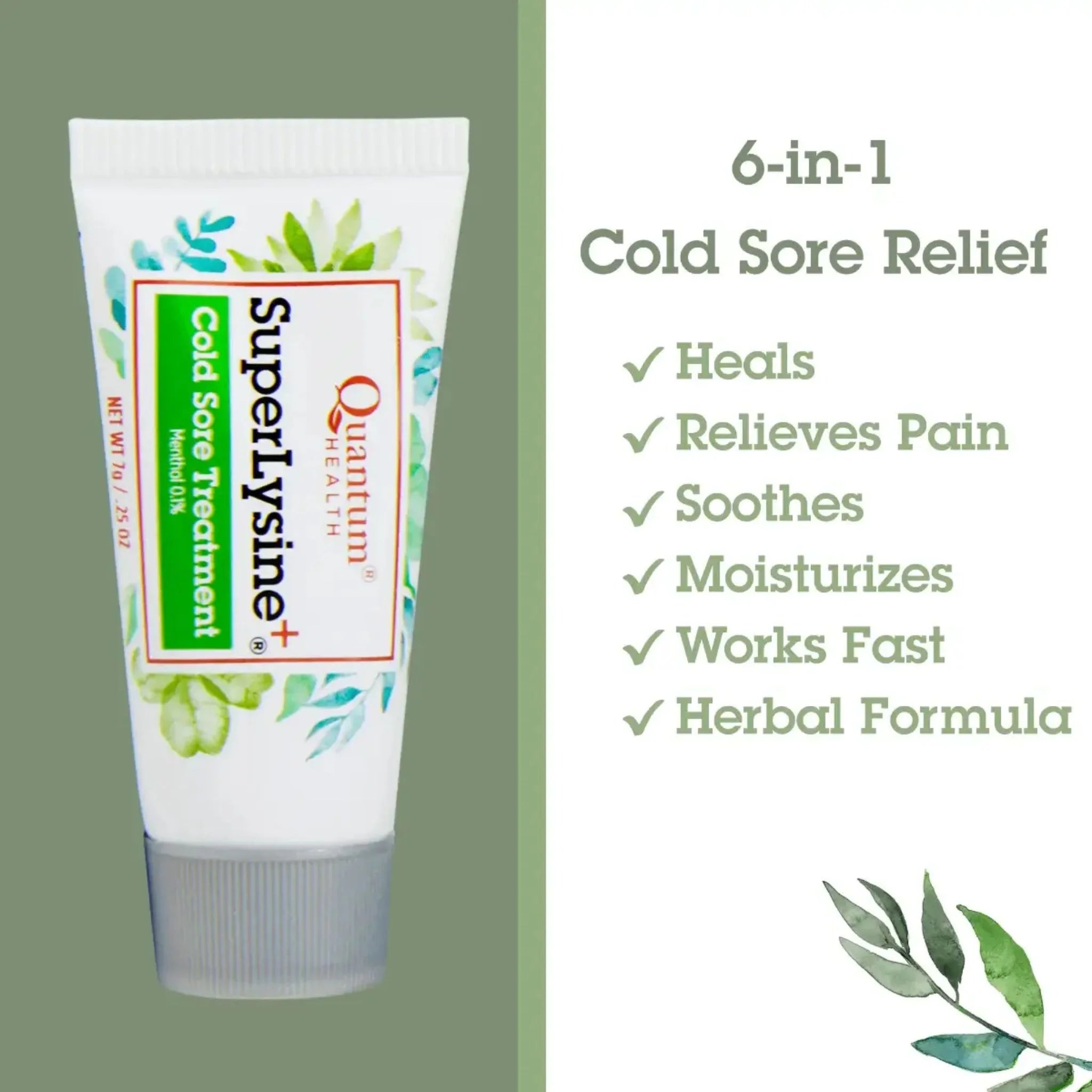 Quantum SuperLysine+ Cold Sore Treatment 21g