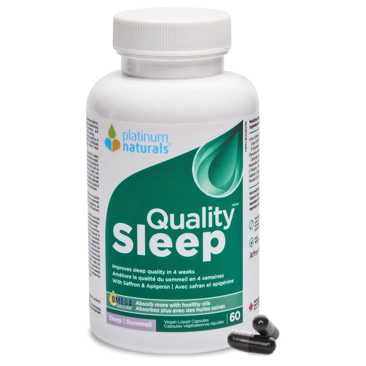 Platinum Naturals Quality Sleep 60 Vegan Liquid Capsules