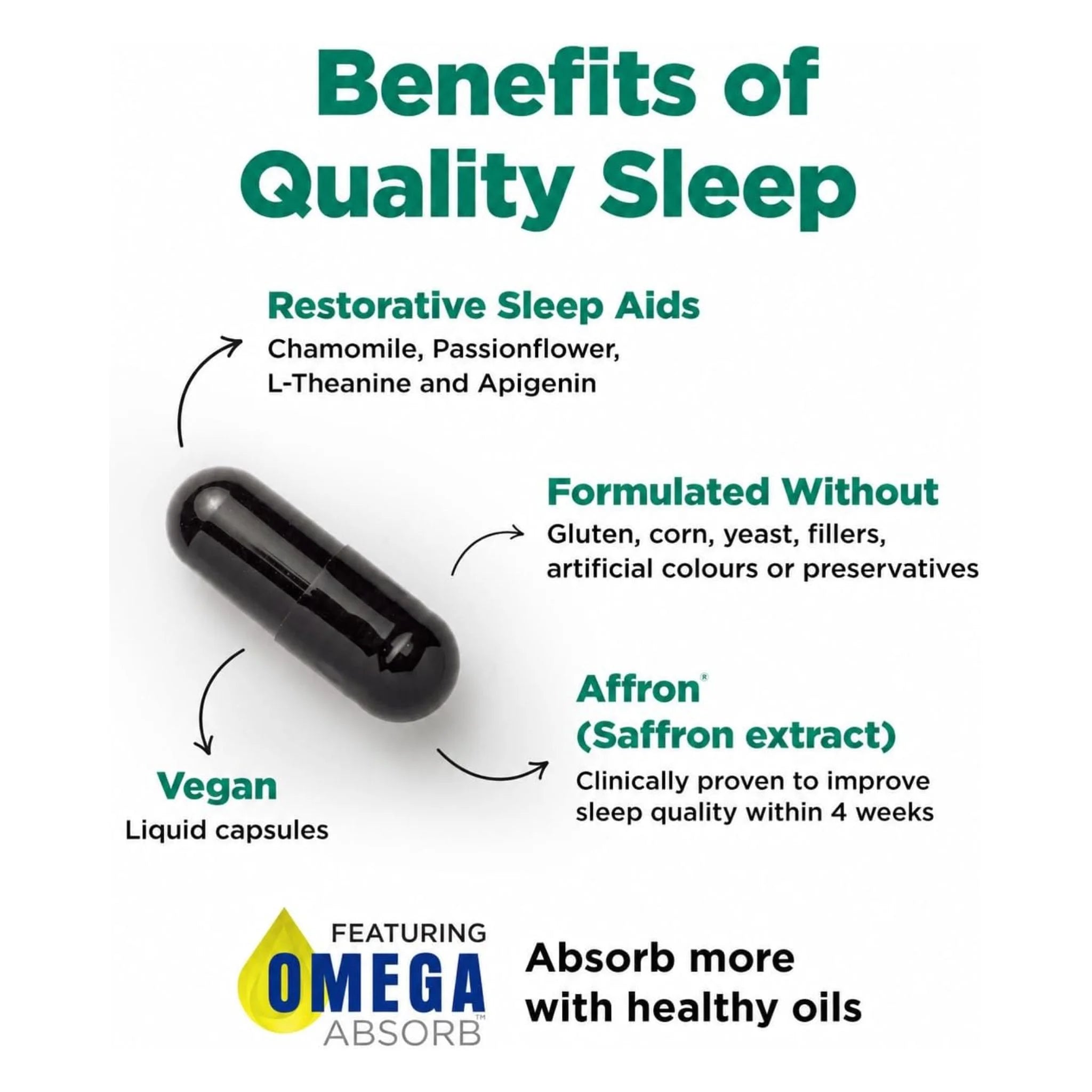 Platinum Naturals Quality Sleep 60 Vegan Liquid Capsules