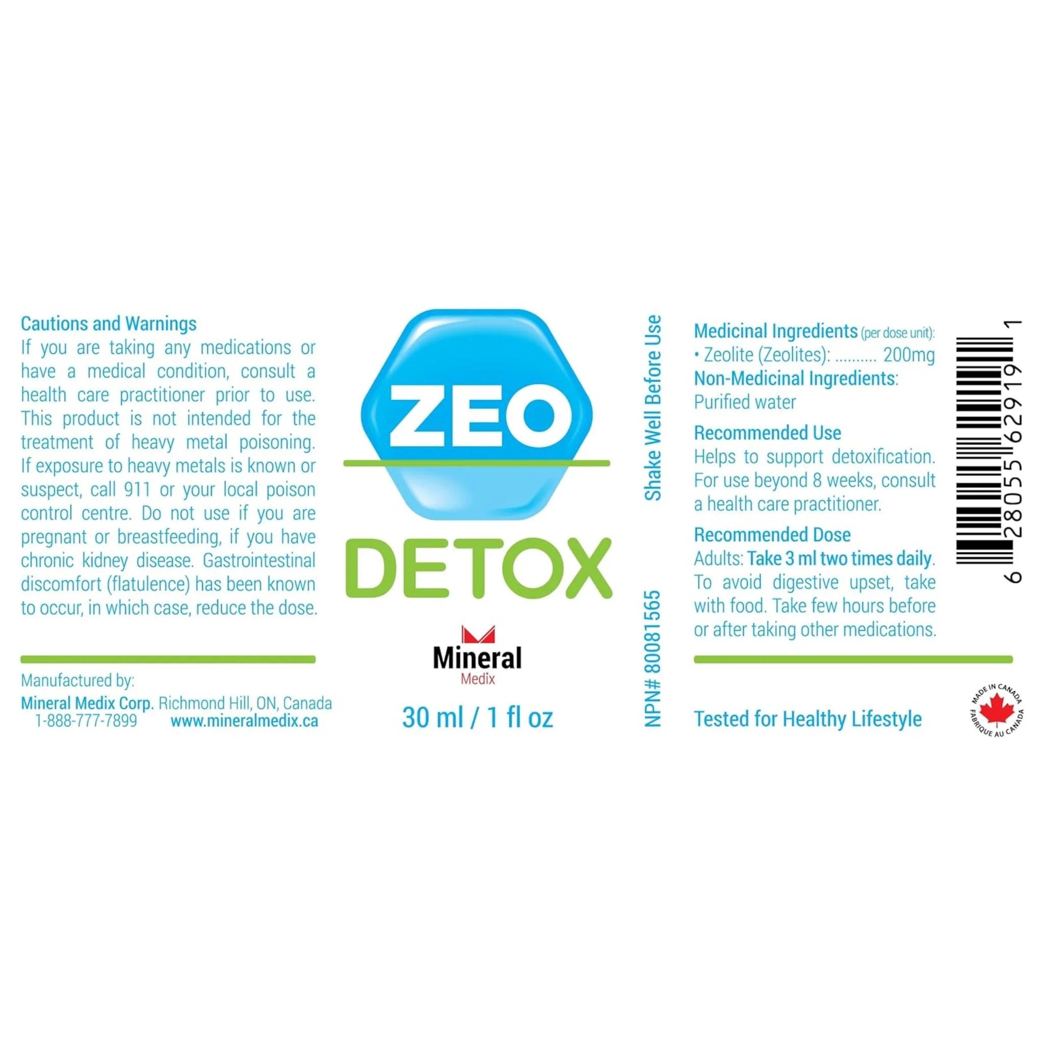Mineral Medix ZeoDetox Liquid 30ml