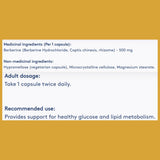 Heal + Co. Berberine 500mg 90 Vegetarian Capsules